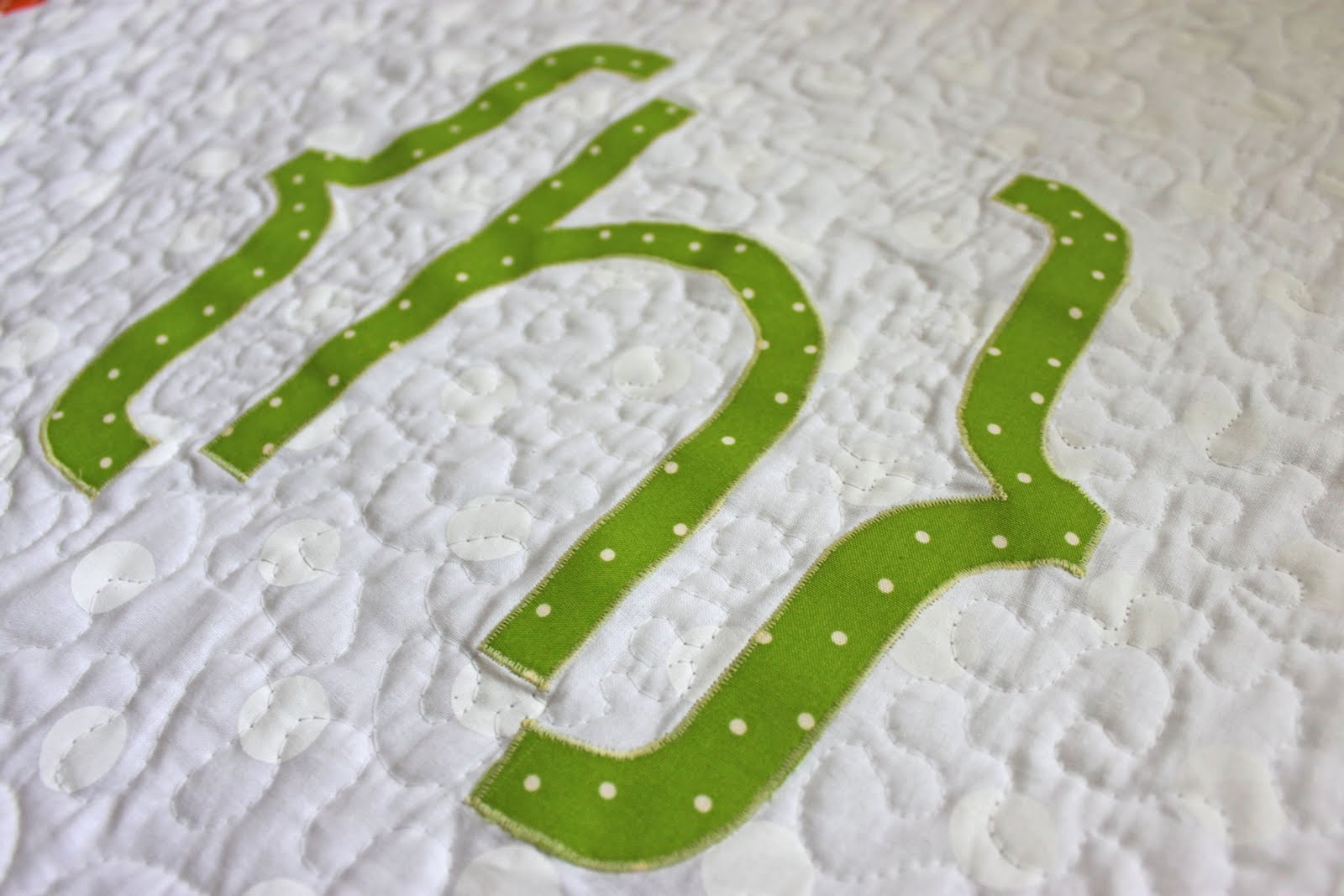 a little of this, a little of that {Modern} Baby Monogram Quilt