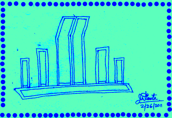 Shohid Minar Sketch