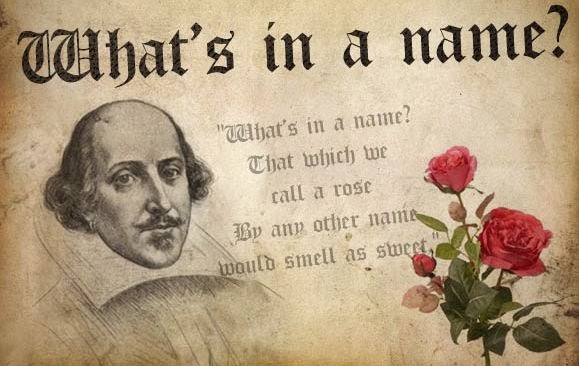 Shakespeare, What's in a name?, writing shed The Potter's Shed
