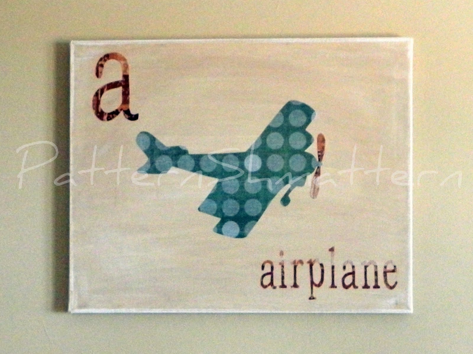 Pattern Shmattern Pottery Barn Airplane Wall Art