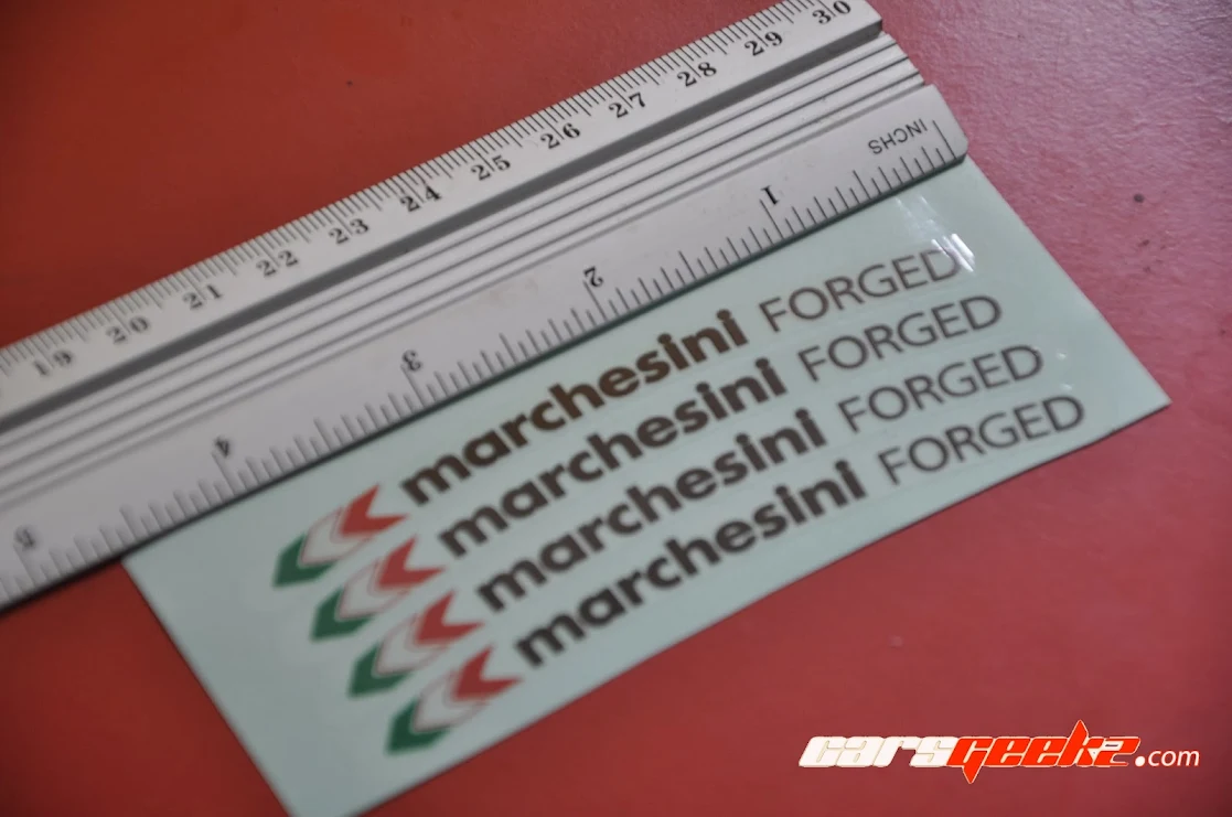 Marchesini Forged Black and Yellow sticker decal 16 Marchesini Forged Black and Yellow sticker decal 18