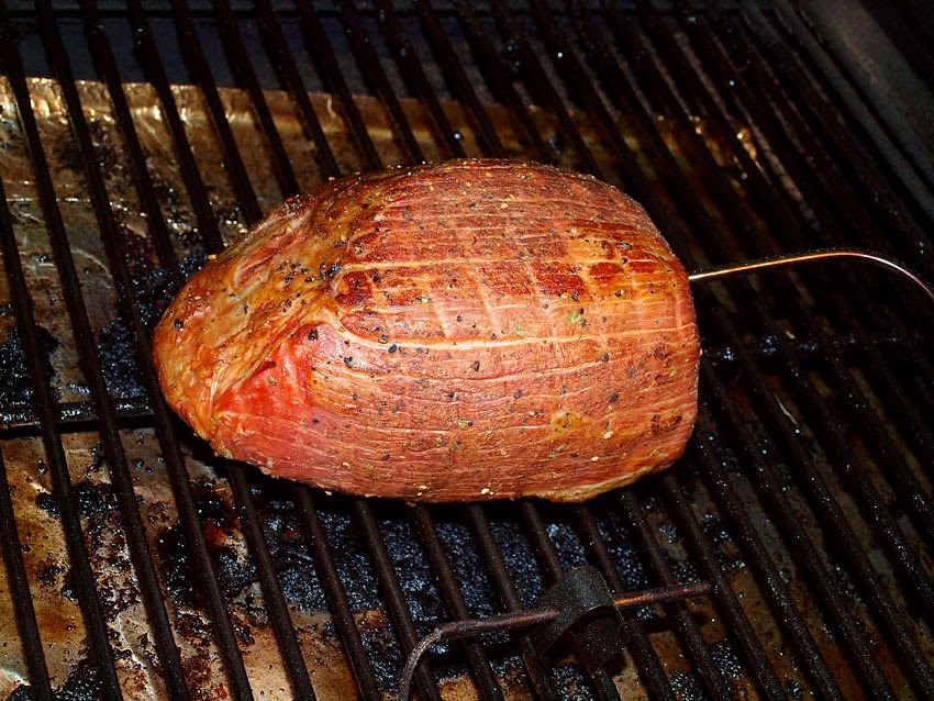 Pellet Smoker Cooking Dry Brined Eye of Round