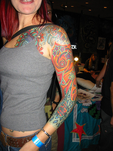 tribal half sleeve tattoos for women