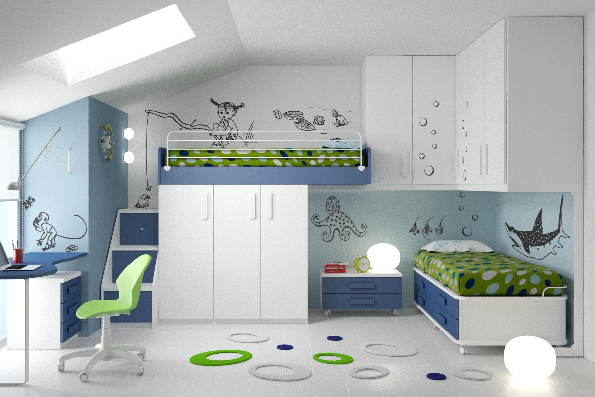 Bonetti camerette bonetti bedrooms: camerette in mansarda