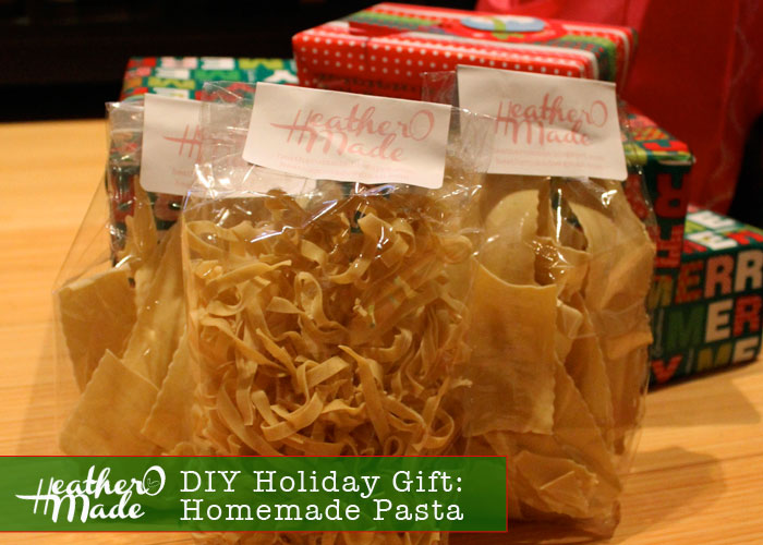 Heather O Made DIY Holiday Gift Homemade Pasta