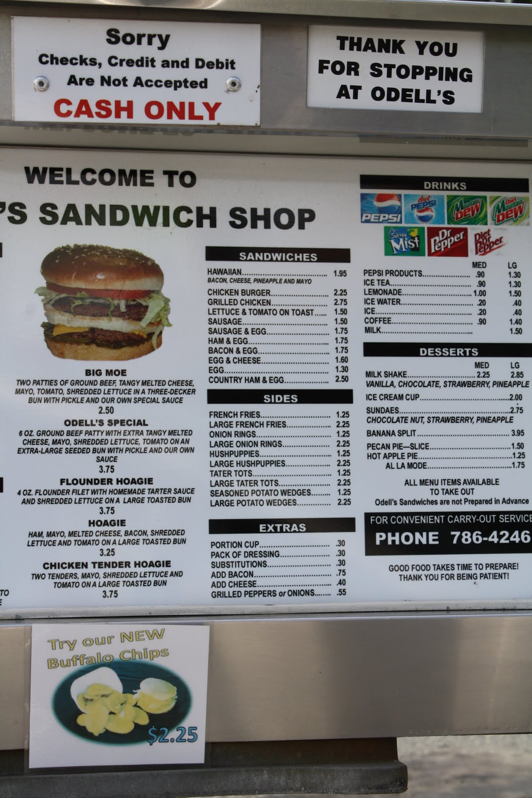 Dining Out in Mayberry and Beyond Odell's Sandwich Shop