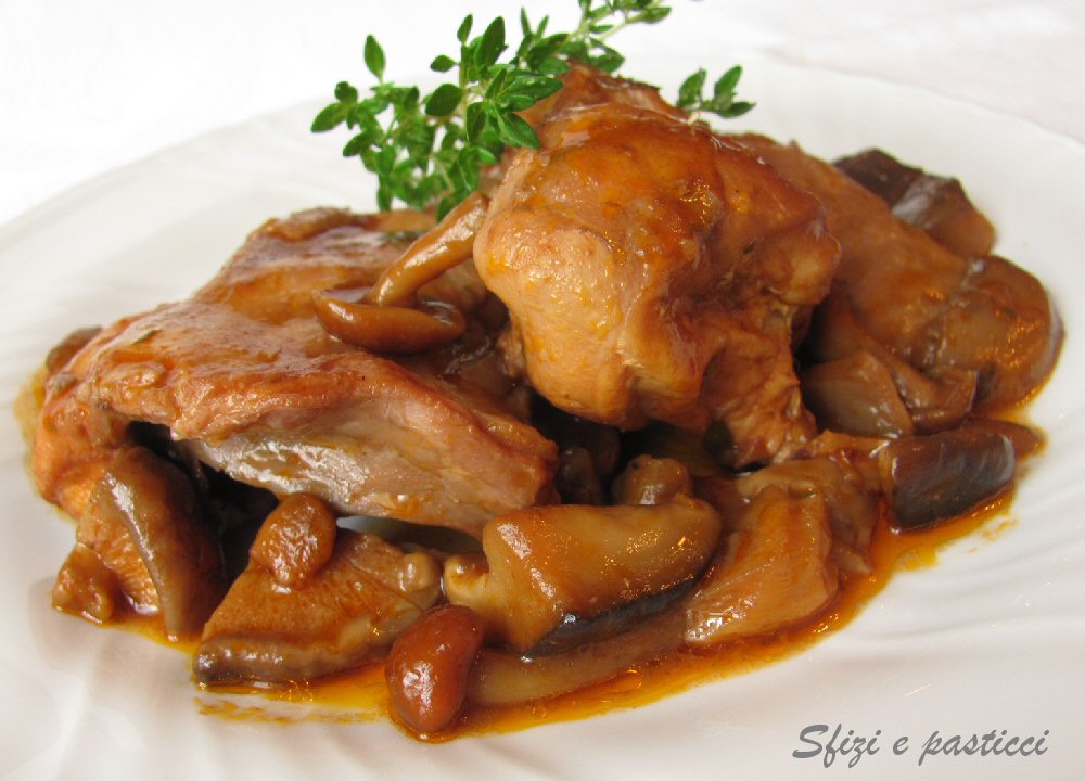 Sfizi e pasticci: Coniglio ai funghi