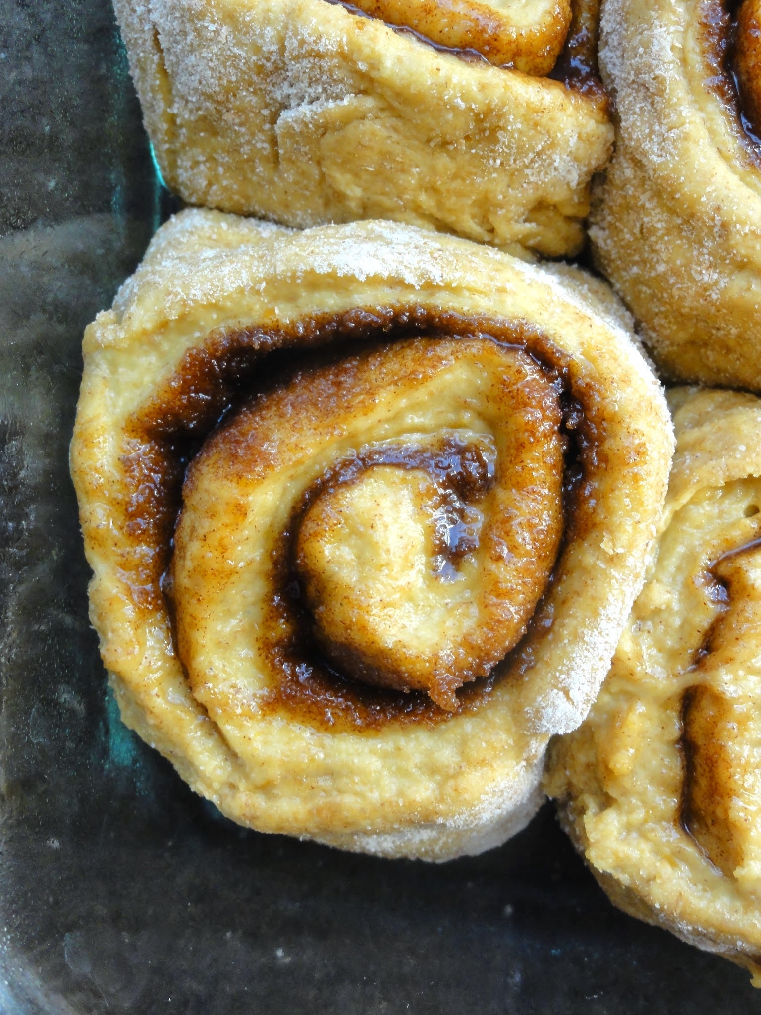 The Conscientious Eater Pumpkin Cinnamon Rolls with Candied Pecans...A