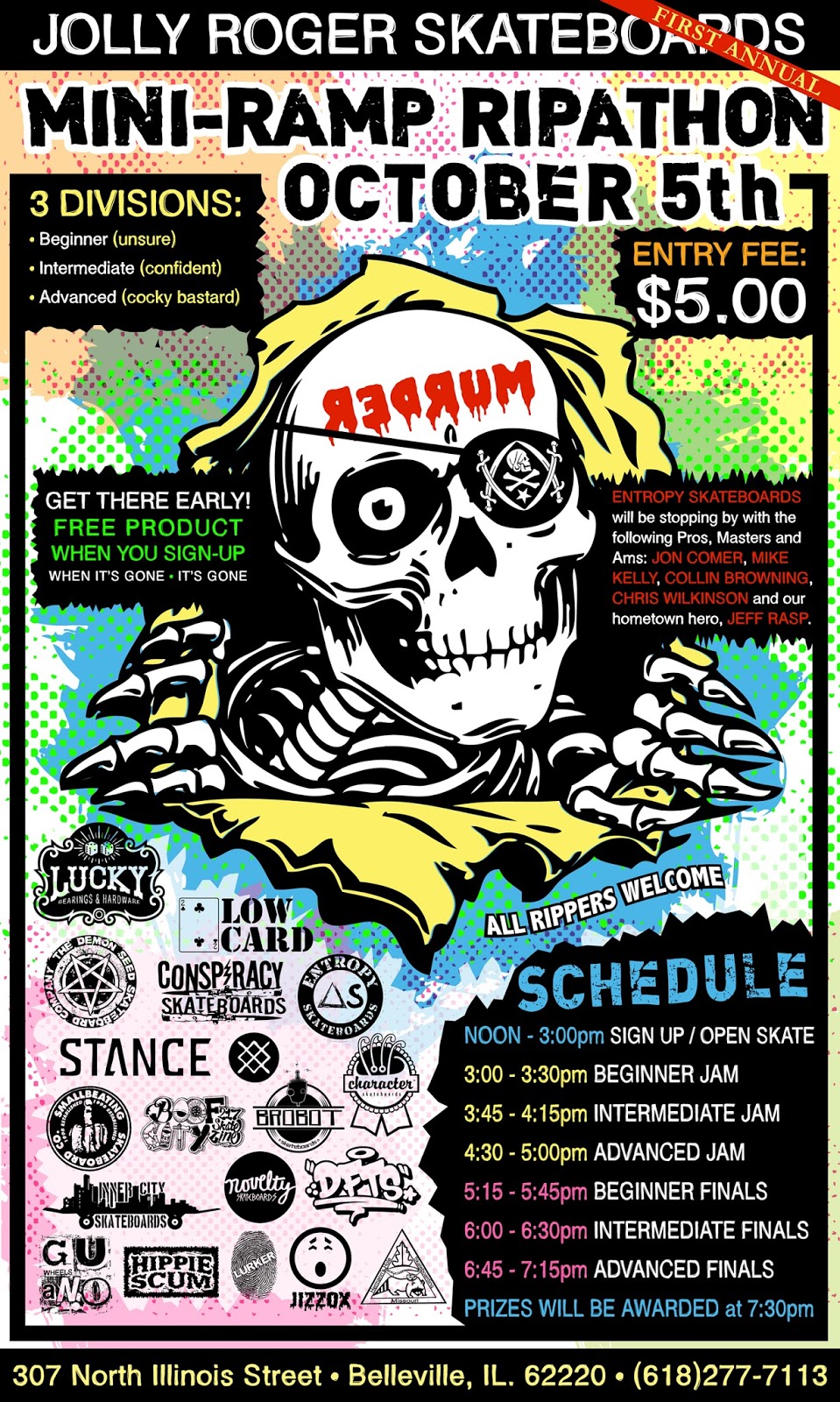 jolly roger skateboards september 2013 belleville rc flyers
