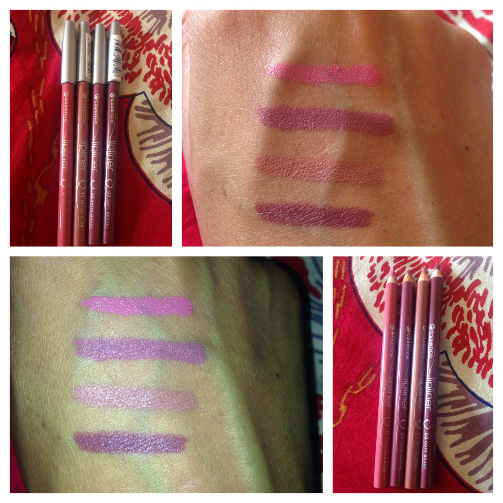 Essence Lip Liners First Impressions + Swatches Jasmine Talks Beauty