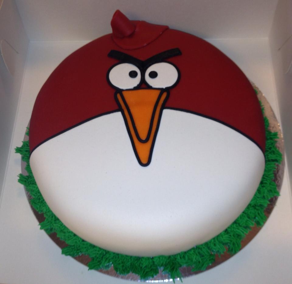 Angry Birds Kake Presentasjon Bilde