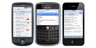 Android, BlackBerry dan iPhone