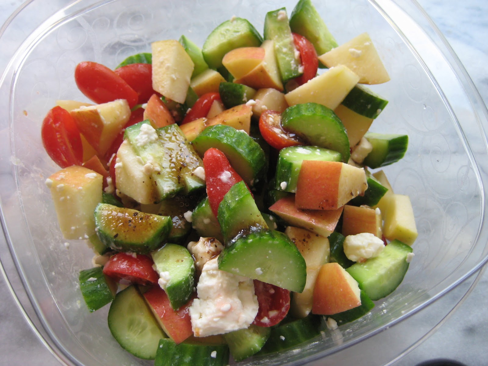 Cammy's Kitchen Chopped Cucumber, Tomato and Apple Salad