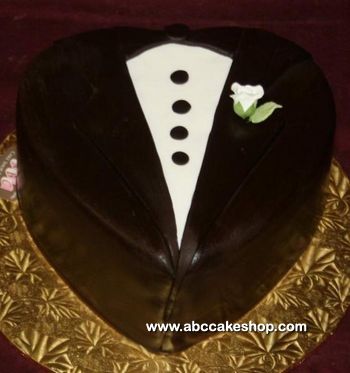 Tuxedo Groom Cake by ABC Cake Shop and Bakery Tuxedo Groom Cake by ABC Cake Shop and Bakery