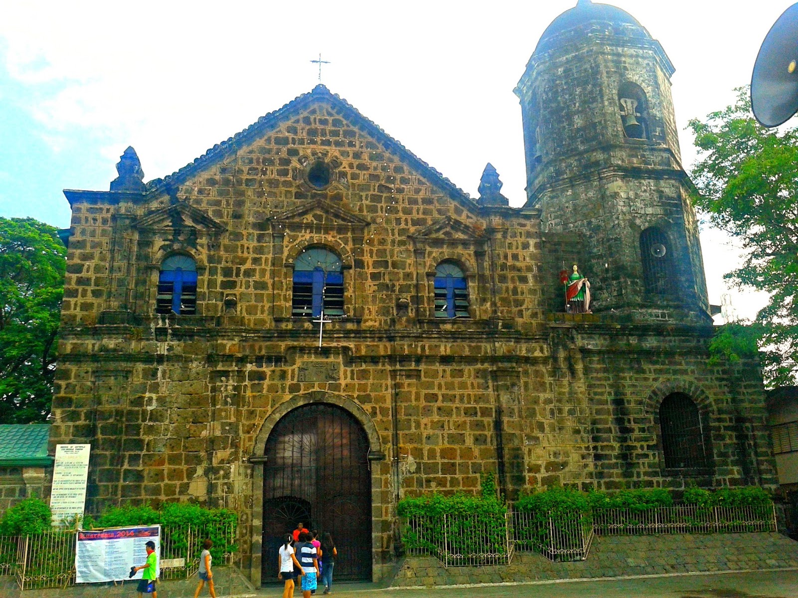 From this side Saint Ursula Parish and Kalbaryo at Binangonan Rizal