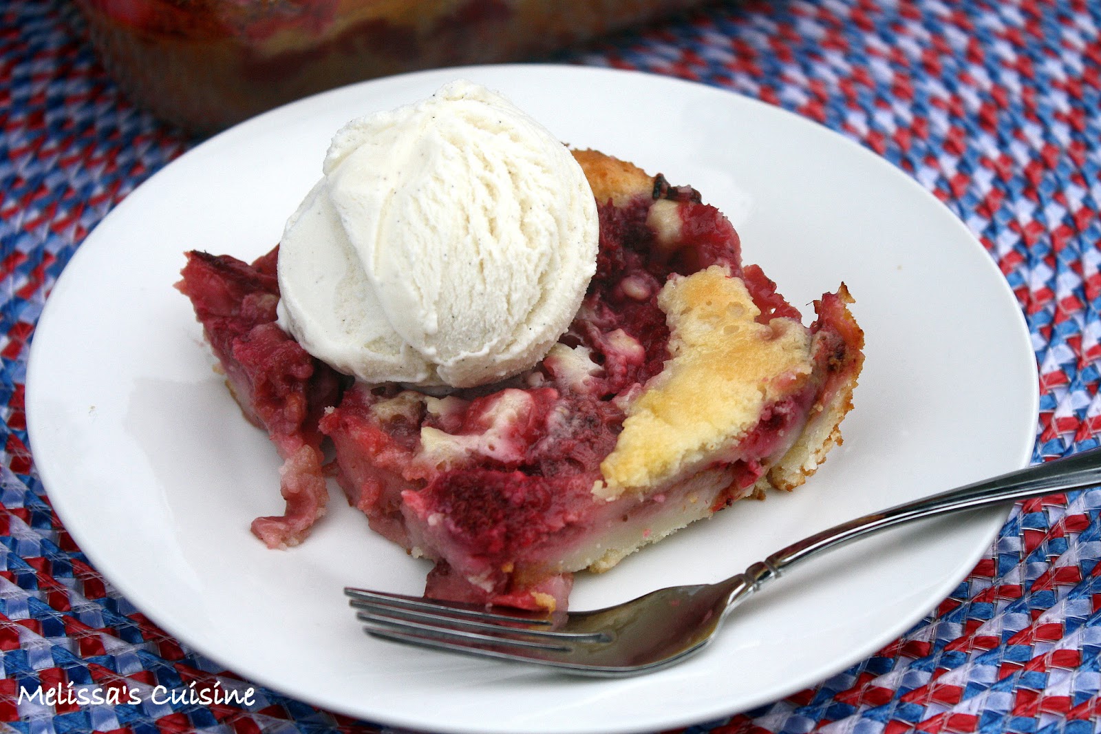 Melissa's Cuisine Strawberry & Raspberry Cobbler