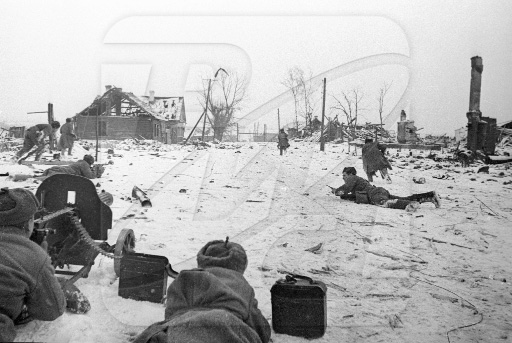 January 17, 1943. Russian troops  outskirts of the city
