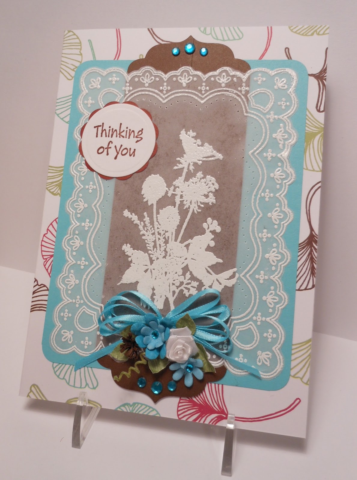 Sandie's Card Garden Embossing on Vellum