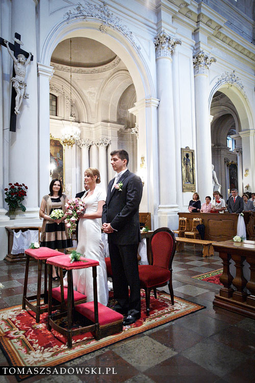 ślub w Kościele Wizytek