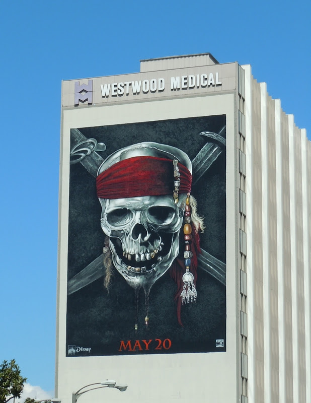 Pirates of the Caribbean 4 Skull billboard