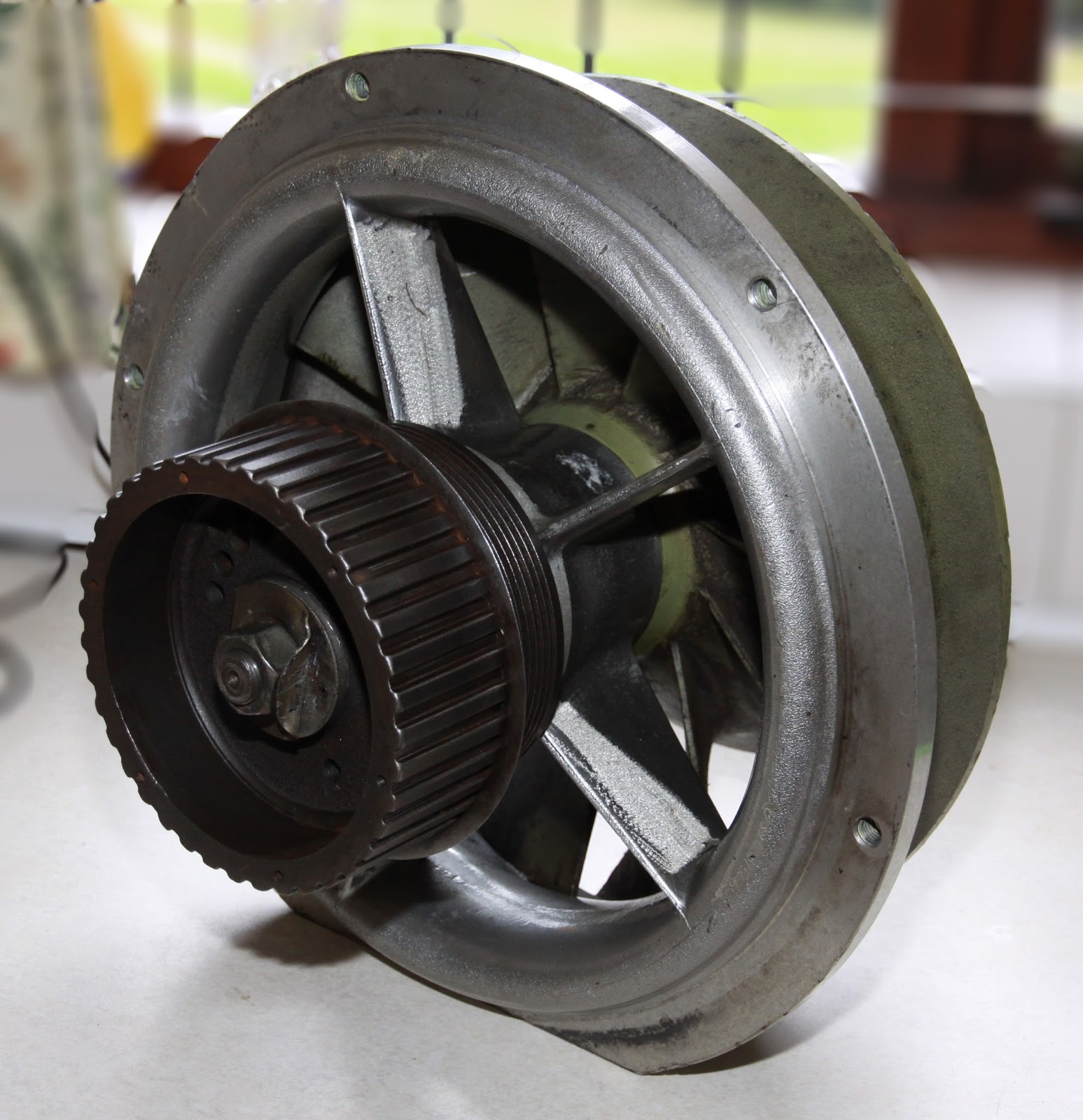 ALVIS SABRE Restoration. Cooling Fan Bearings & Blades Replaced