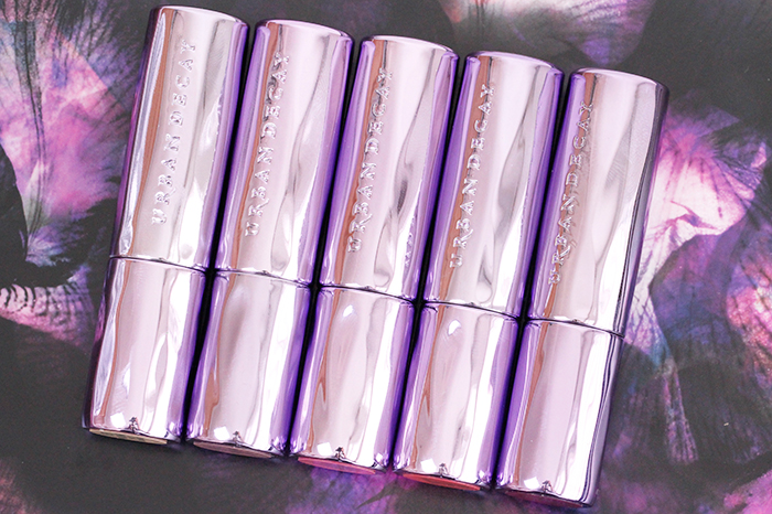 Urban Decay Sheer Revolution Lipsticks + Lipswatches