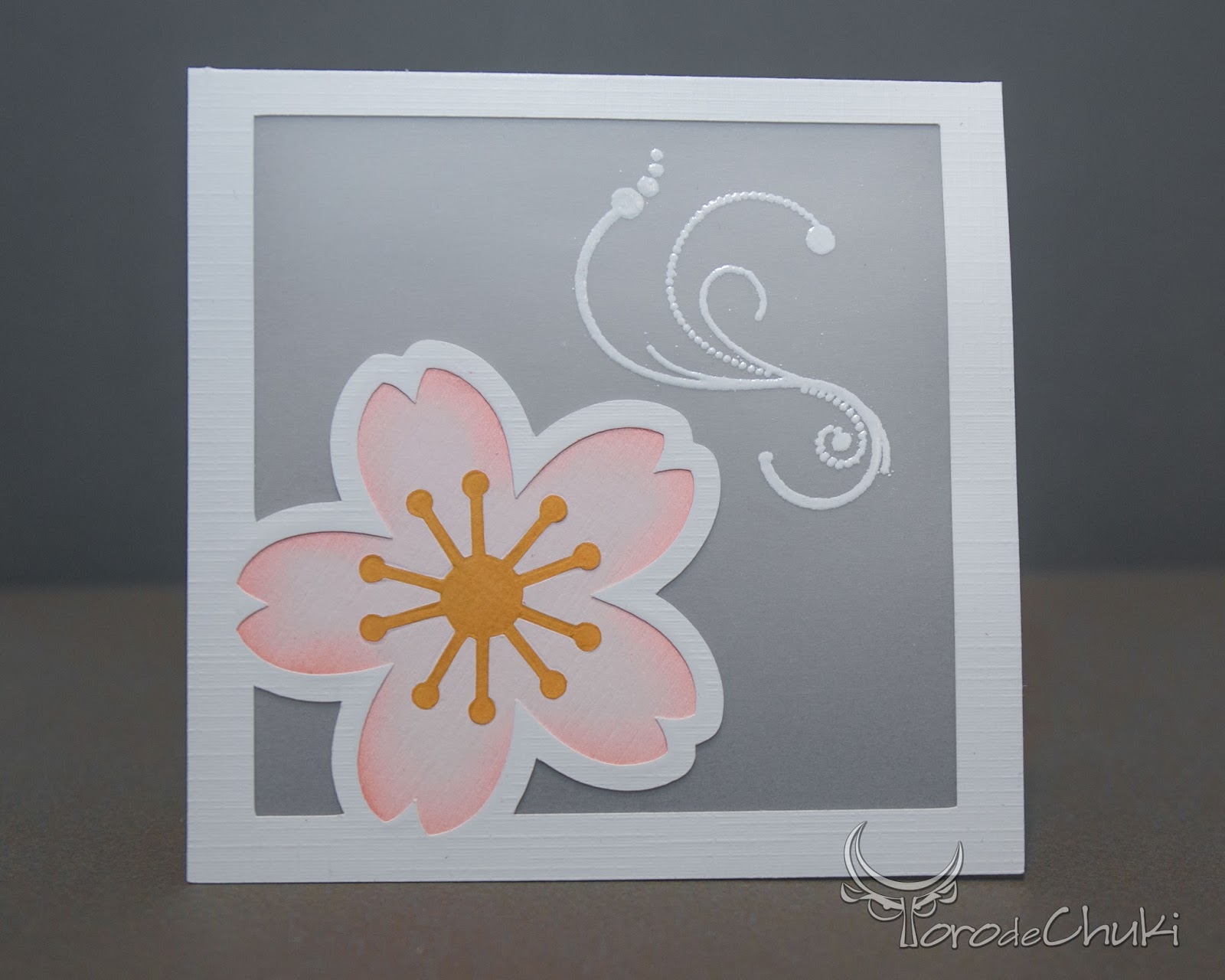 Awesome SVGs Layered, Vellum Window, Sakura Card