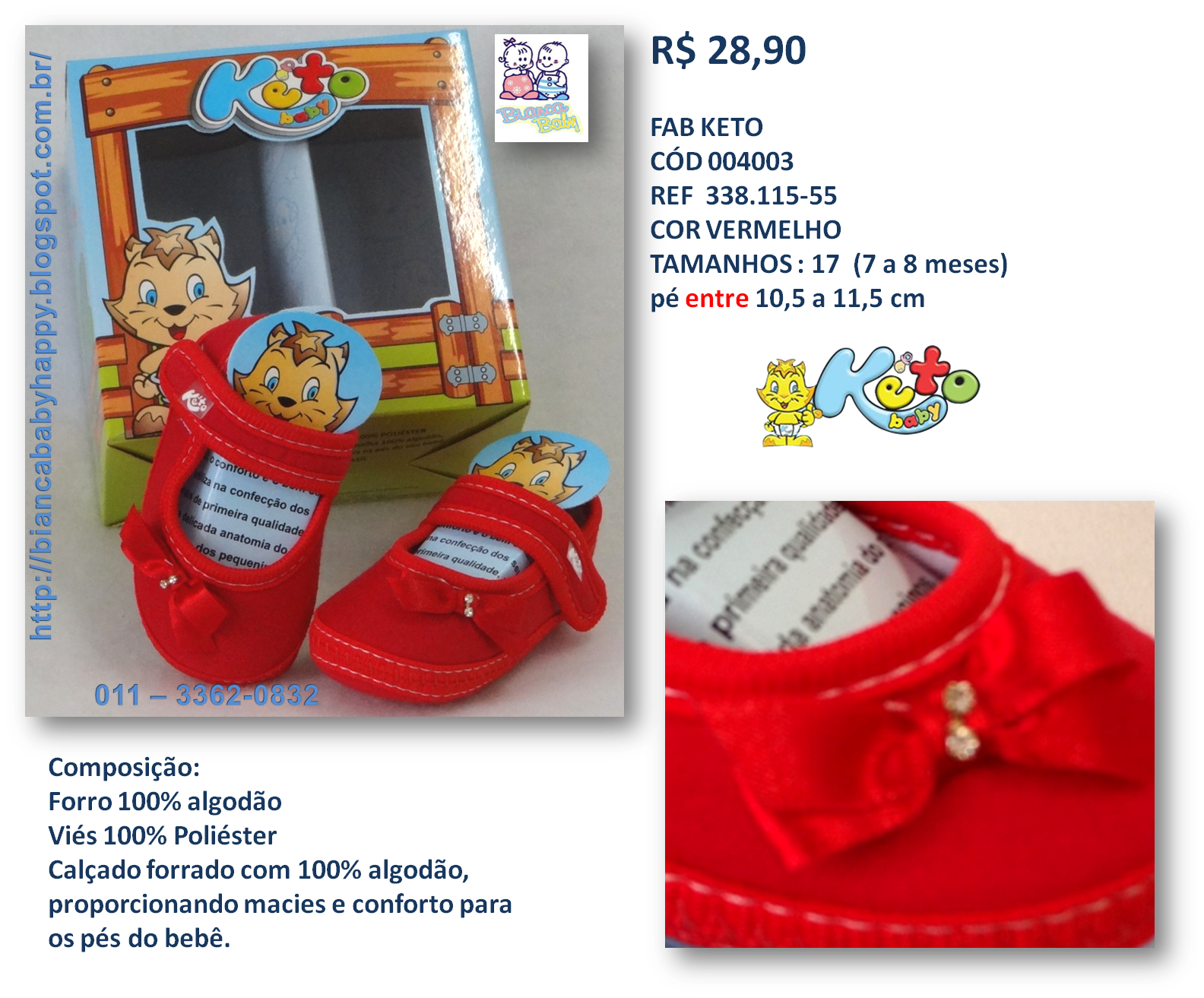 sapatinho de bebe keto baby