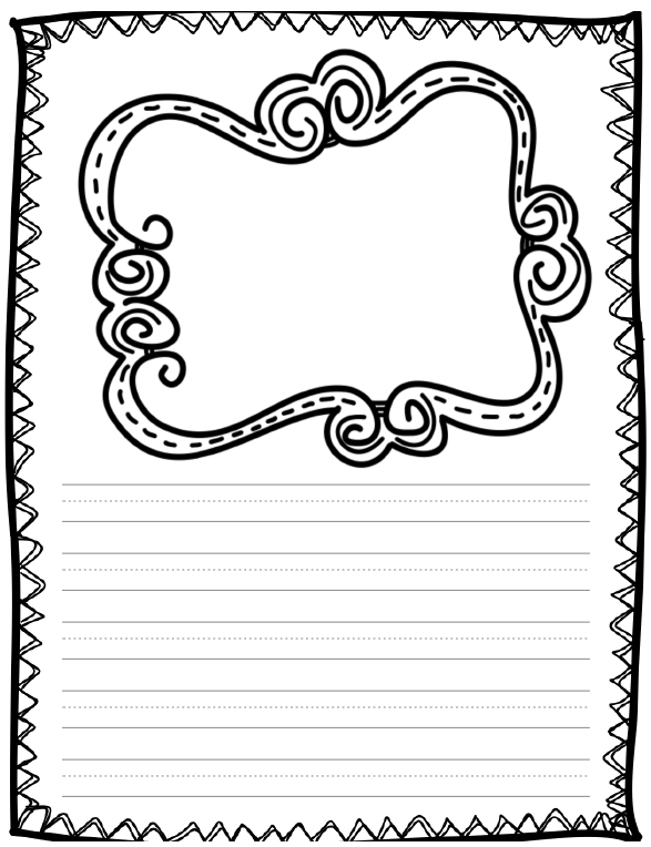 Fairy tale writing paper