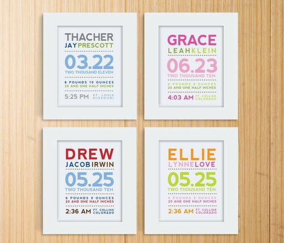 diy birth announcement