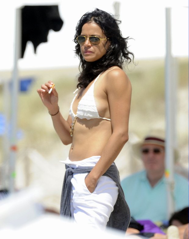 Michelle Rodriguez Went To Spain.