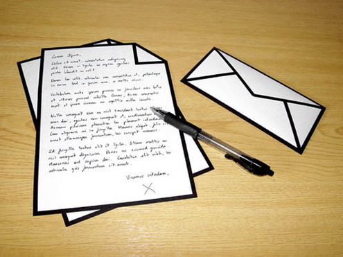 Letter Writing in English: PDF letter envelope template. Letter Writing in English: PDF