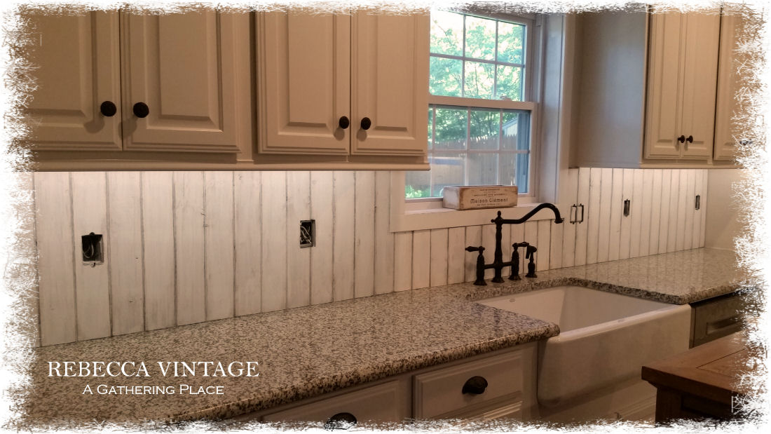 Our 35 french farmhouse back splash~