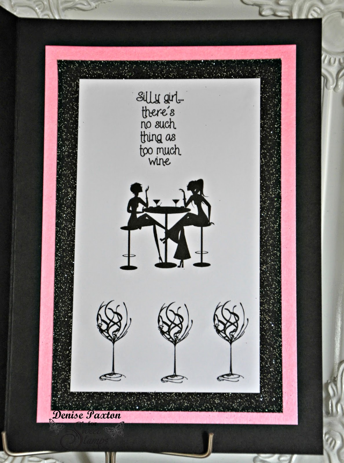 SweetStamps BLOG A nice Glass of Wine and some Parchment