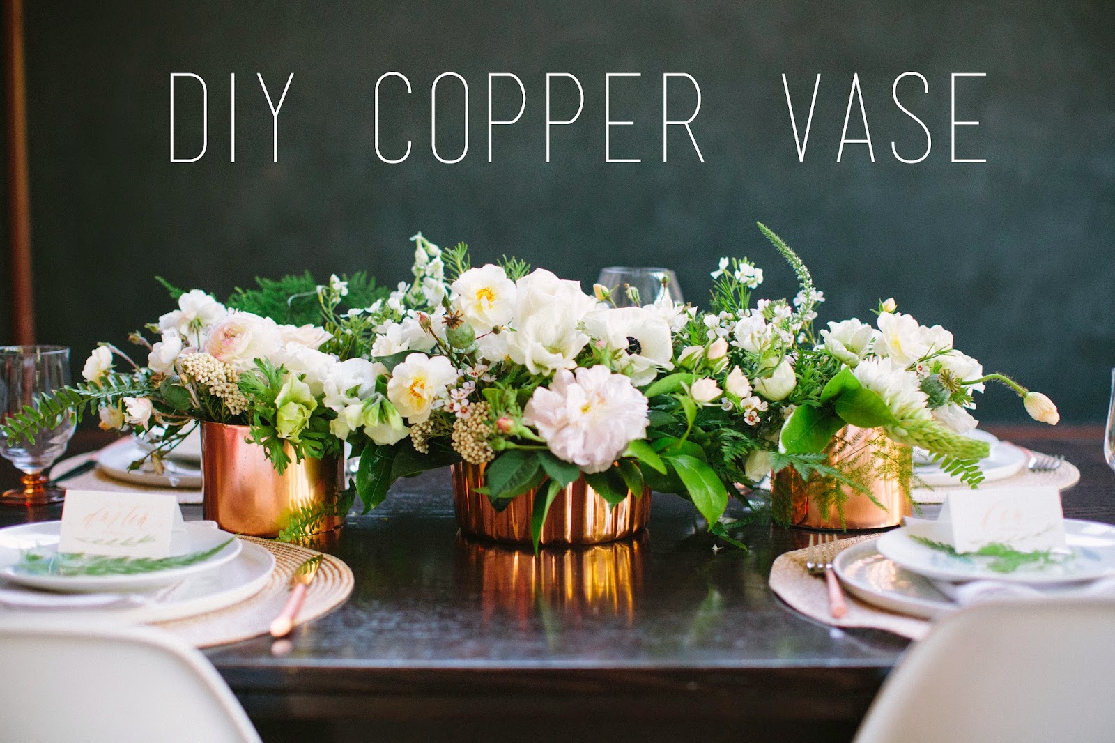 DIY Copper Vase / HARVESTING LOVE EVENTS