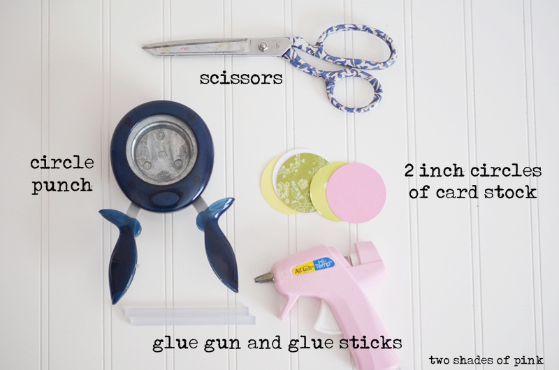 Two Shades of Pink Spiraled Yarn Circle Garland