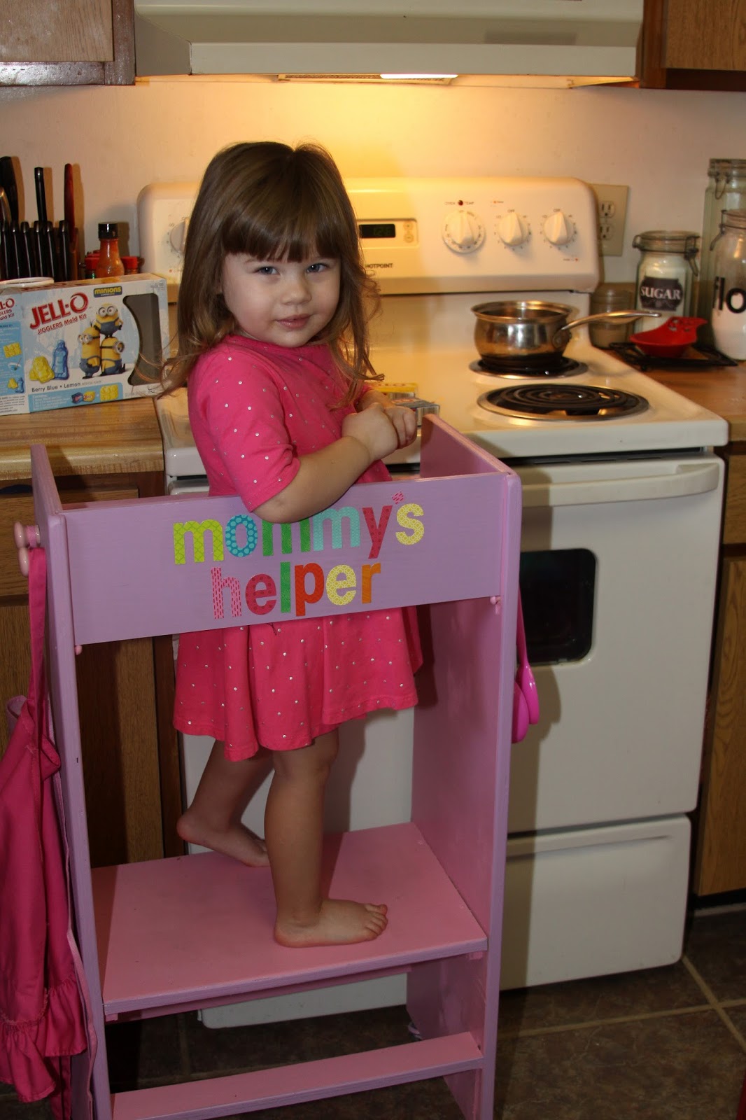 For the Love of Food DIY Kid's Kitchen Helper Stool & Learning Tower