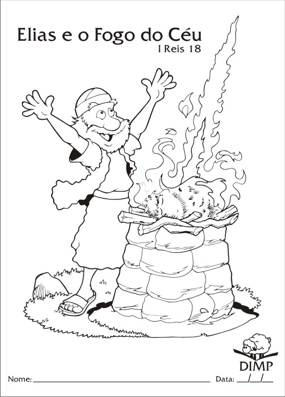 sementinha missionária desenhos de elias para colorir