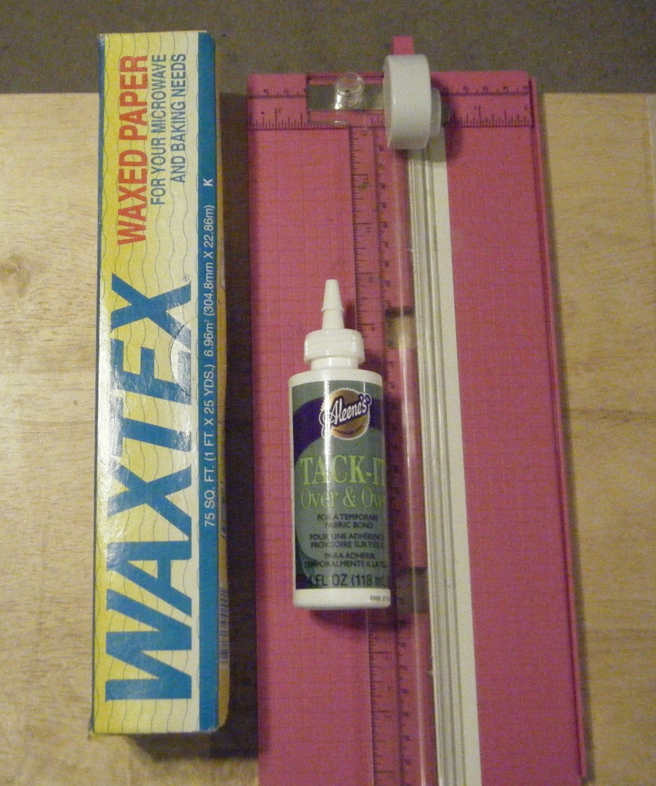 Pink and Paper Making Glue Dots