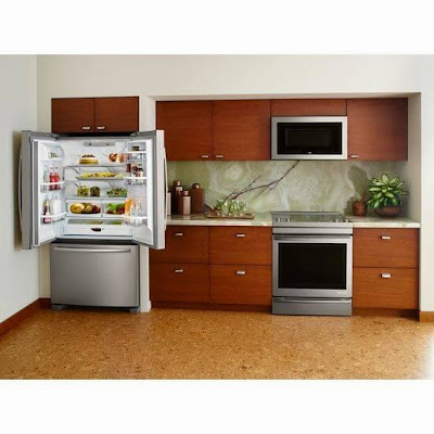 kitchenAid fridge, range and otr http://ApplianceReports.com