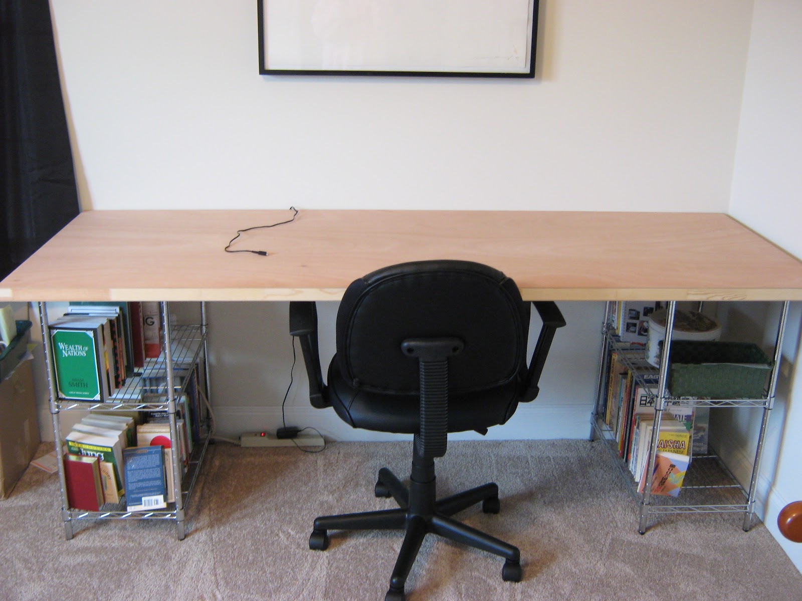 Fake It Frugal Fake Leather Chrome Desk