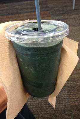 Blue Green Smoothie - The Plant Cafe Organic Spirulina Smoothie - Vegan Veega