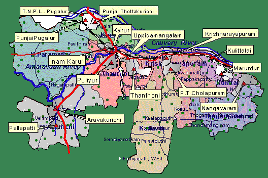 Karur District Taluk Map Tamilnadu Tourism: Karur – General Information