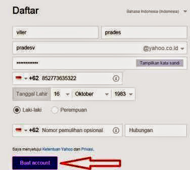 Gambar panduan Membuat Email Yahoo ( Ymail ) 2014