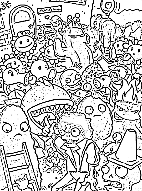 Dibujos para colorear plants vs zombies 2 - Imagui