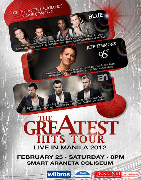 Blue, Jeff Timmons, and A1 Live in Manila 2012