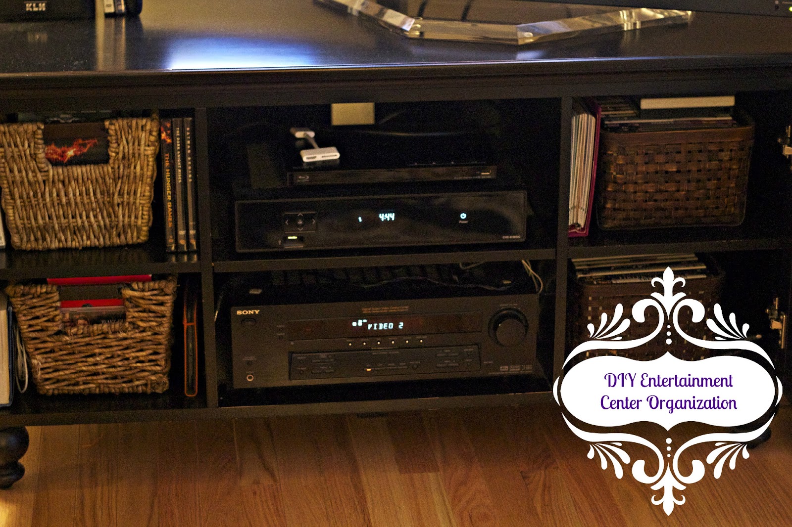 Our Love Nest Entertainment Center Organization Project