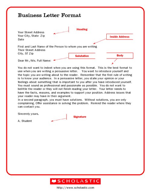 proper letter format slim image propper letter format
