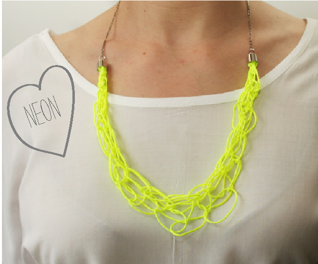 Omiyage Blogs DIY Neon Necklace
