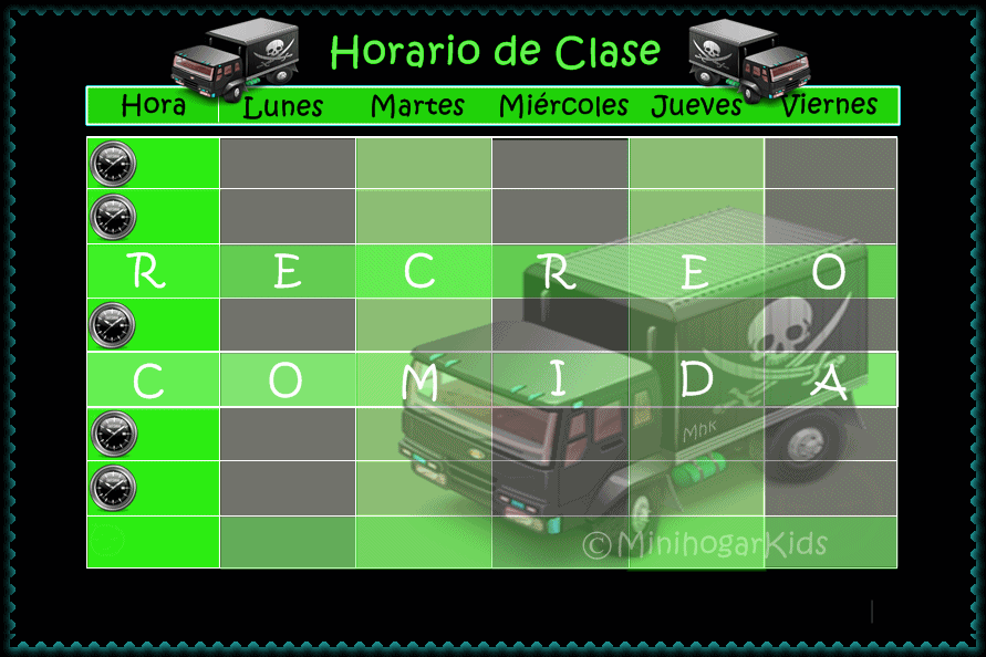 HORARIOS DE CAMIONES horarios de camiones: